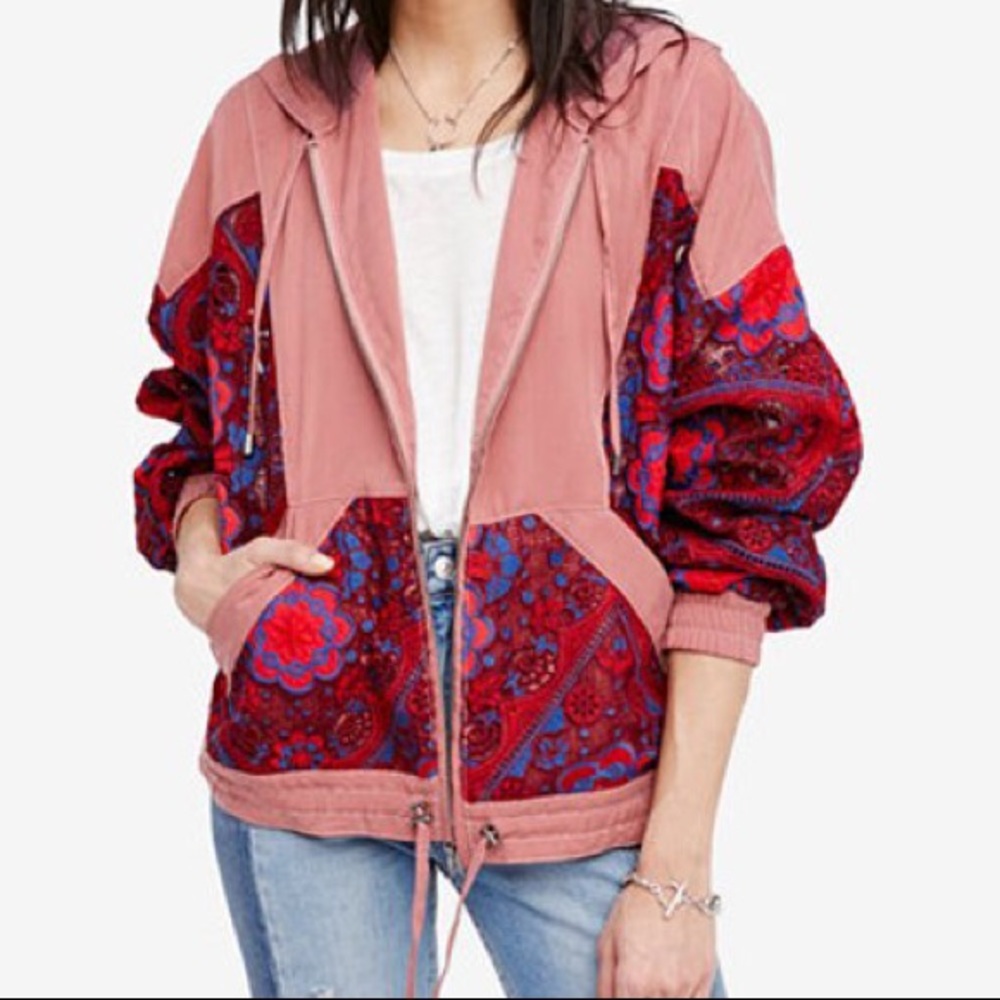 Free People Magpie Oversize Lacey Jacket NWT